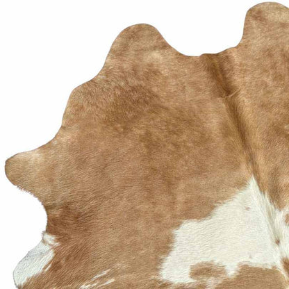 Tapete Bovino Natural Bege e Branco I BC033