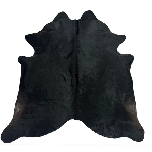 Tapete Formato de Couro Bovino Natural Preto I NP018