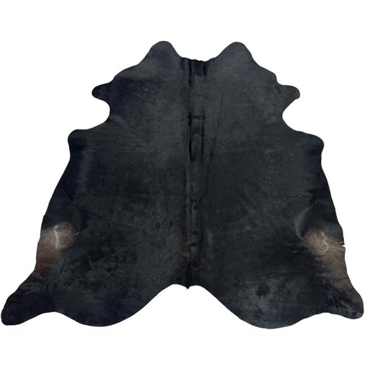 Tapete Formato de Couro Bovino Natural Preto I NP017